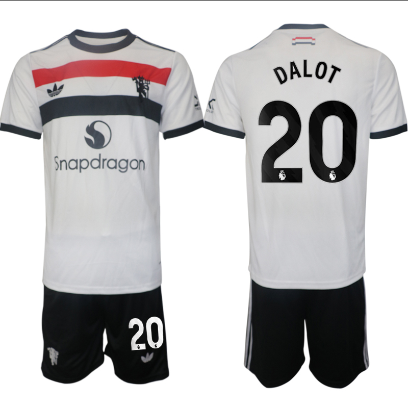 Men 2024-2025 Club Manchester United away white #20 Soccer Jersey->manchester united jersey->Soccer Club Jersey